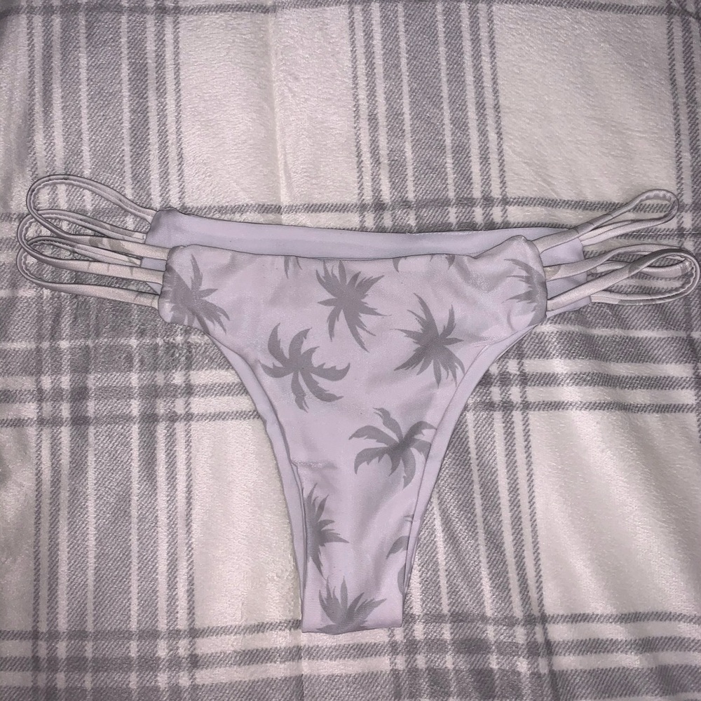 White Strappy Bikini Bottoms